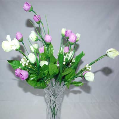 "Artificial Flowers with Vase - 116-code 008 - Click here to View more details about this Product